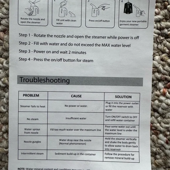 NEW Continental Compact Portable Handheld Garment Steamer Clothing Care 150ml - Picture 8 of 10